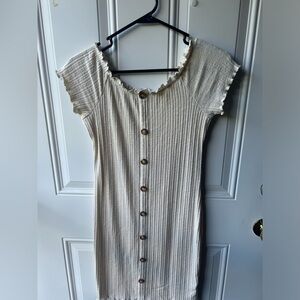 Button T-shirt Dress
